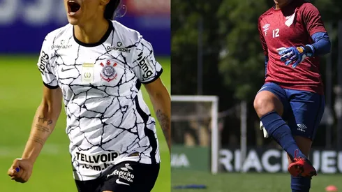 Thiago Calil/AGIF/ Reprodução Twitter- Jogadoras de Corinthians e Athletico-PR