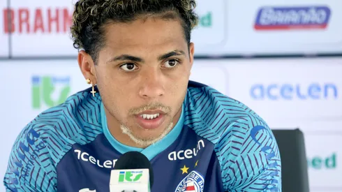 Foto: Felipe Oliveira / EC Bahia - Jacaré comenta sobre momento vivido pelo Bahia.
