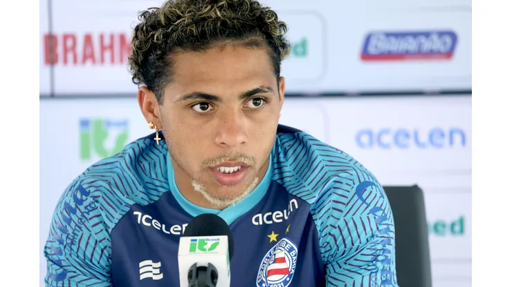 Foto: Felipe Oliveira / EC Bahia - Jacaré comenta sobre momento vivido pelo Bahia.