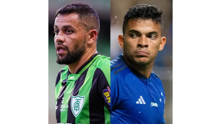 Gilson Junio/Fernando Moreno/AGIF- Felipe Azevedo (América-MG) e Bruno Rodrigues (Cruzeiro)
