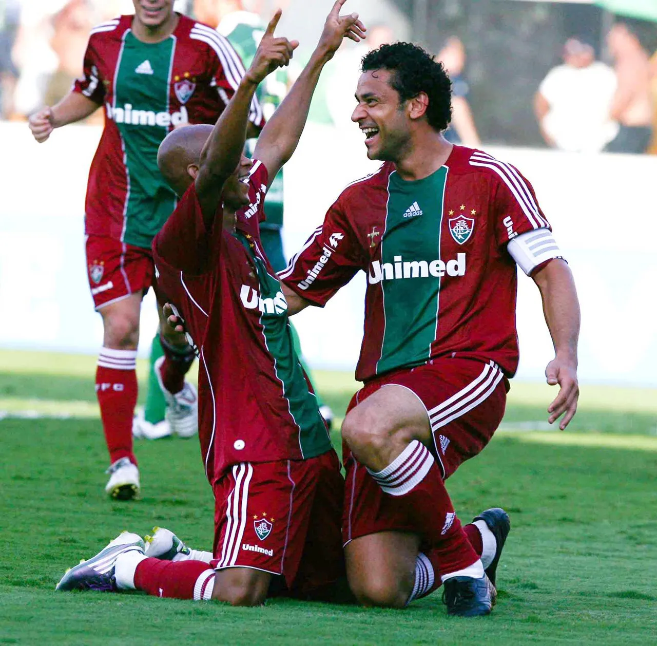 Foto: Divulgação/Fluminense – Tartá e Fred em ação pelo Fluminense