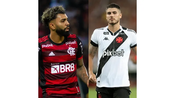 Fernando Moreno/ Jorge Rodrigues/ AGIF: da esquerda para direita: Gabigol (Flamengo) e Pedro Raul (Vasco)
