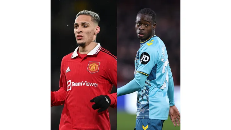 Michael Regan/ Ryan Pierse Getty Images- Antony ( Manchester United) e Sulemana (Southampton)