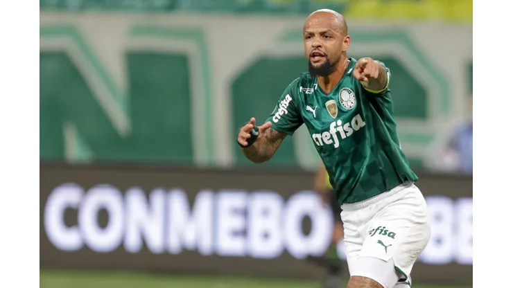 Marcello Zambrana/AGIF- Felipe Melo durante sua passagem pelo Palmeiras em 2021