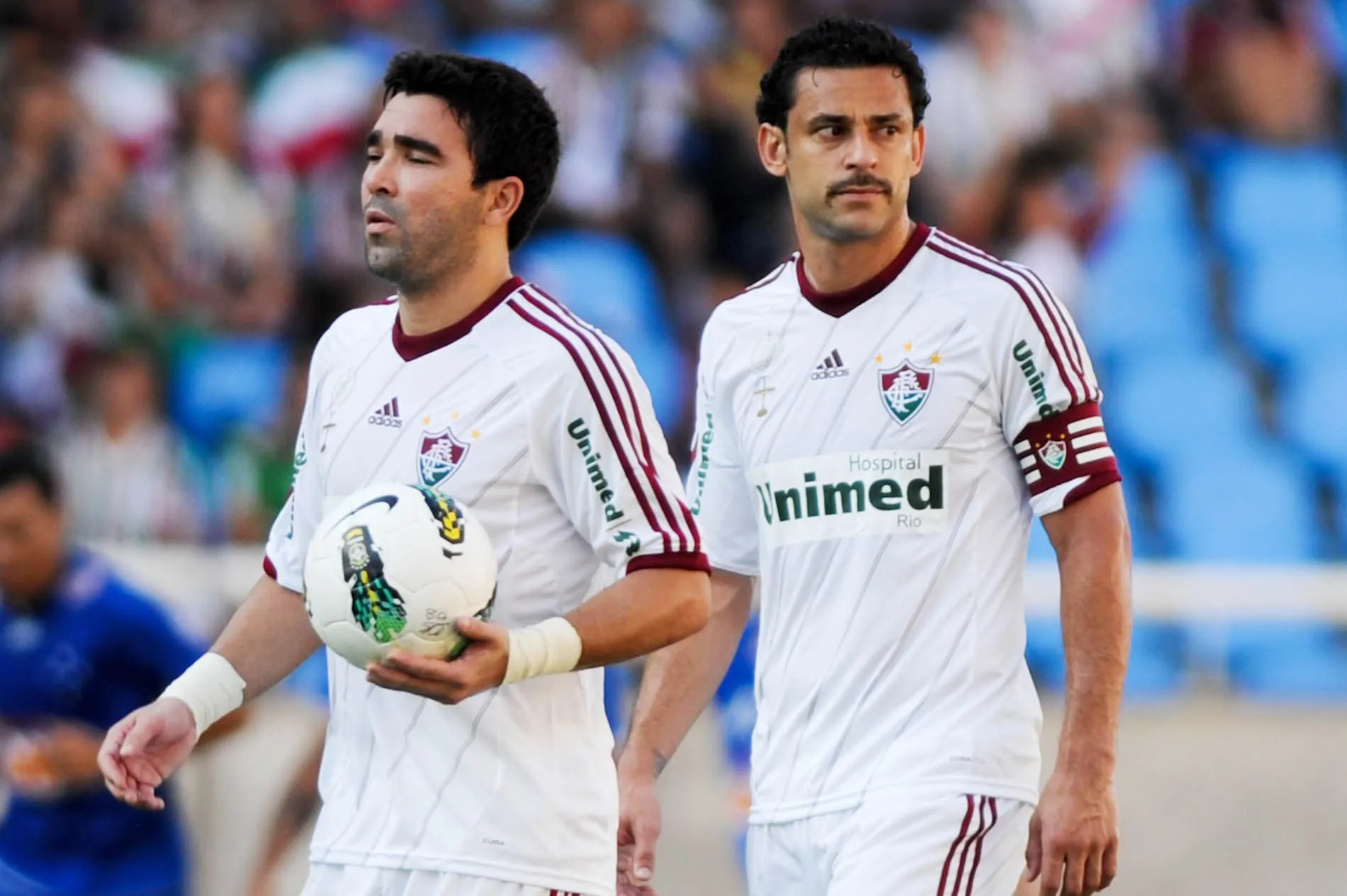 Foto: Reprodução/Fluminense – Deco e Fred jogando juntos
