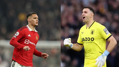 Richard Heathcote/Catherine Ivill/Getty Images- Antony (Manchester United) e Emiliano Martinez (Aston Villa)