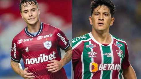 Fernando Torres/AGIF- Zanocello (Fortaleza) e Germán Cano (Fluminense)