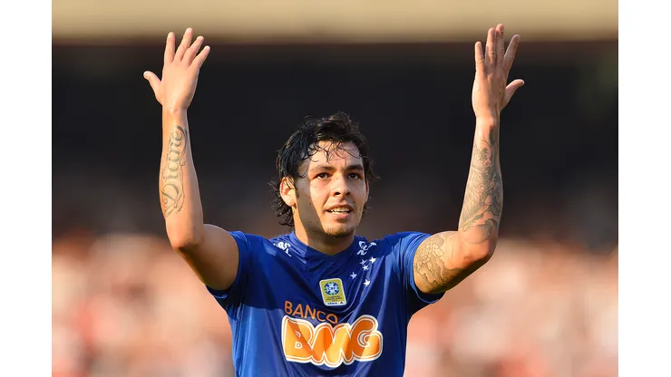 SAO PAULO - SP - 14/09/2014 - BRASILEIRO A 2014/SAO PAULO X CRUZEIRO - Ricardo Goulart do Cruzeiro durante partida contra o Sao Paulo pelo Campeonato Brasileiro A 2014 no estadio do Morumbi. Foto: Mauro Horita/AGIF