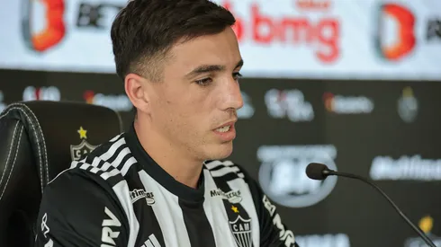 Foto: Pedro Souza / Atlético – Saravia manda recado para torcida do Galo.
