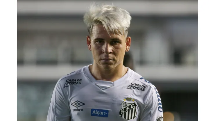 SP - Santos - 10/03/2020 - LIBERTADORES 2020, SANTOS X DELFIN-ECU - Soteldo jogador do Santos durante partida contra o Delfin no estadio Vila Belmiro pelo campeonato Libertadores 2020. Foto: Marcello Zambrana/AGIF