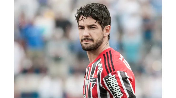 SP - Santo Andre - 09/02/2020 - Paulista 2020, Santo Andre x Sao Paulo - Alexandre Pato jogador do Sao Paulo durante partida contra o Santo Andre no estadio Bruno Jose Daniel pelo campeonato Paulista 2020. Foto: Marcello Zambrana/AGIF
