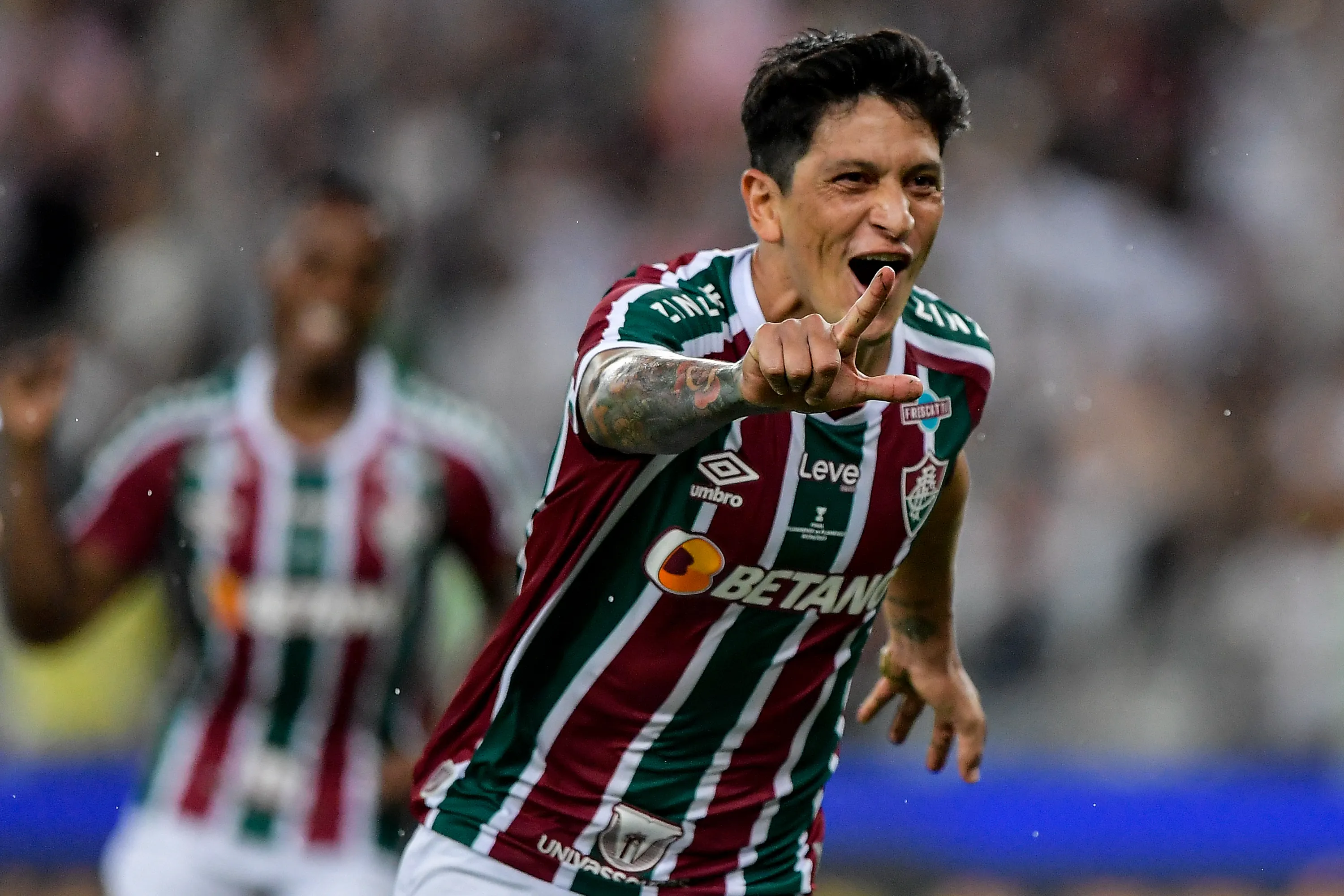 Thiago Ribeiro/AGIF – Cano comemorando gol pelo Fluminense
