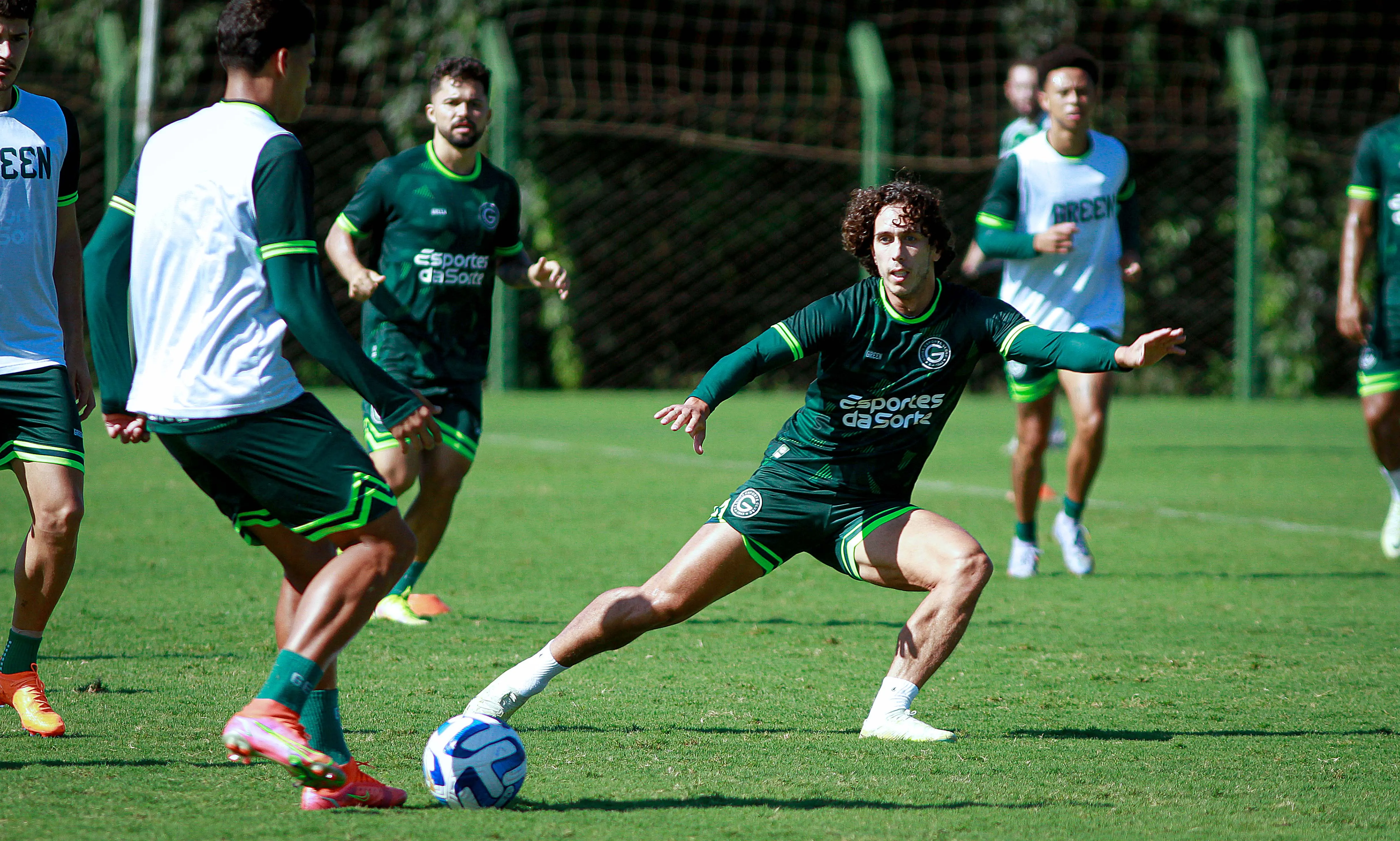 Nicolas treinou com a equipe nesta segunda (17). Foto: Rosiron Rodrigues/Goias E. C.