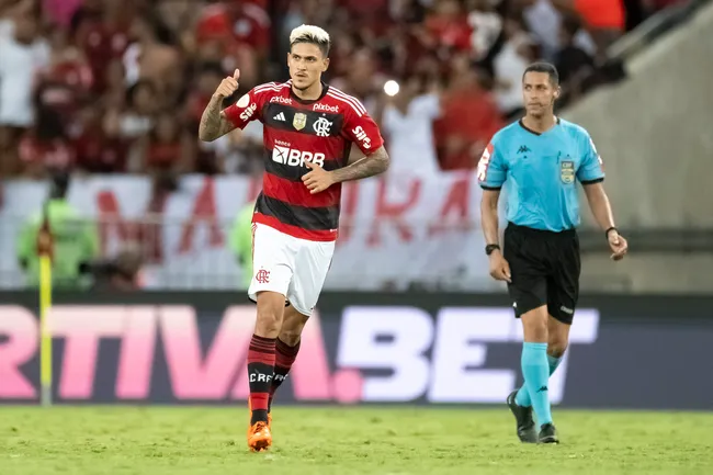 Foto: Jorge Rodrigues/AGIF – Pedro comemorando gol