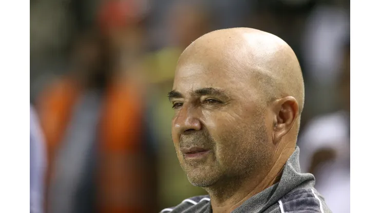 SP - Santos - 31/10/2019 - Brasileiro A 2019, Santos x Bahia - Jorge Sampaoli tecnico do Santos durante partida contra o Bahia no estadio Vila Belmiro pelo campeonato Brasileiro A 2019. Foto: Marcello Zambrana/AGIF