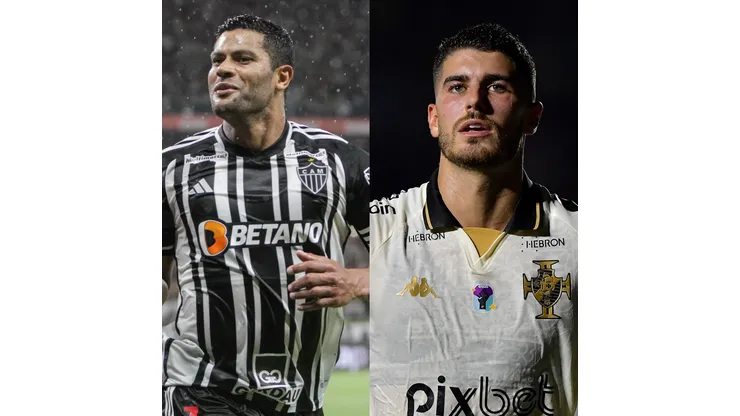 Fernando Moreno/Thiago Ribeiro/AGIF- Hulk (Atlético-MG) e Pedro Raul (Vasco)