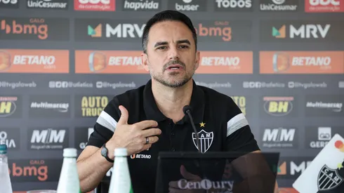 Foto: Pedro Souza / Atlético - Rodrigo Caetano comenta situação de Nathan.