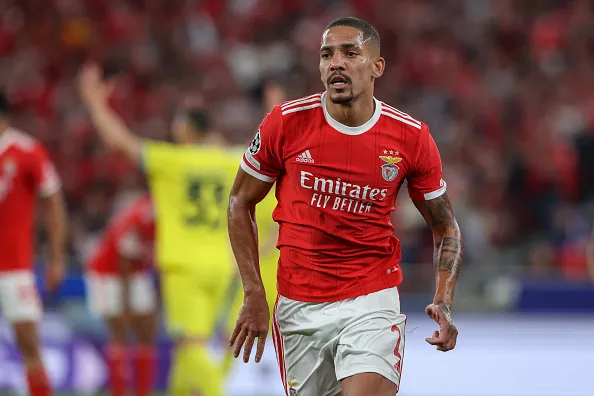 Photo by Carlos Rodrigues/Getty Images – Gilberto atuando no Benfica