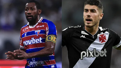 Ettore Chiereguini/Thiago Ribeiro/AGIF- Tinga (Fortaleza) e Pedro Raul (Vasco).