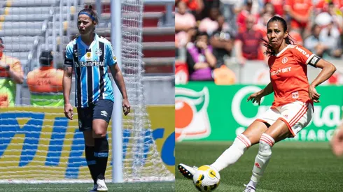 Morgana Schuh/Grêmio FBPA/Maxi Franzoi/AGIF- Tuani (Grêmio) e Bruna Benites (Inter).