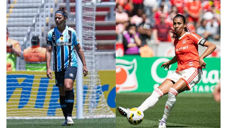 Morgana Schuh/Grêmio FBPA/Maxi Franzoi/AGIF- Tuani (Grêmio) e Bruna Benites (Inter).
