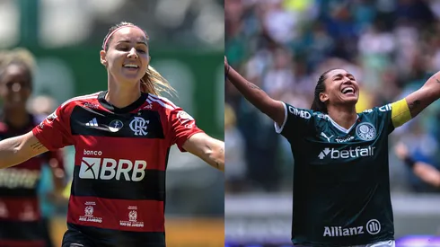 Thiago Ribeiro/Ettore Chiereguini/AGIF- Crivelari (Flamengo) e Bia Zaneratto (Palmeiras).
