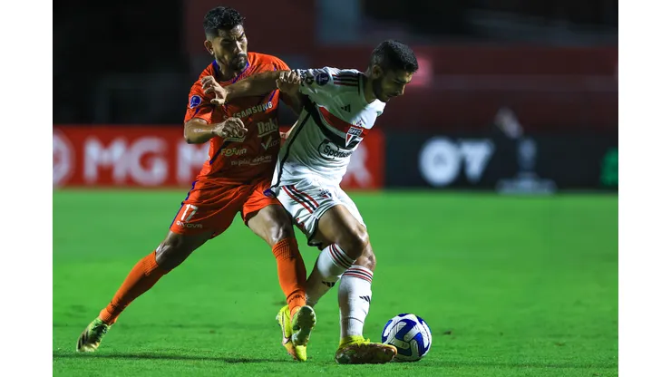 Marcello Zambrana/AGIF- São Paulo x Puerto Cabello no primeiro confronto pela Sul-Americana 2023.
