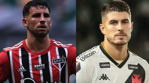 Ettore Chiereguini/Robson Mafra/AGIF- Calleri (São Paulo) e Pedro Raul (Vasco).