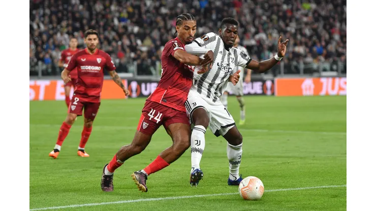 Valerio Pennicino/Getty Images- Juventus e Sevilla no duelo de ida da semifinal da UEFA Europa League
