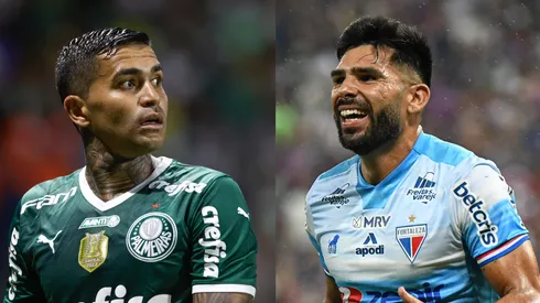 Marcello Zambrana/Kely Pereira/AGIF- Dudu (Palmeiras) e Silvio Romero (Fortaleza).
