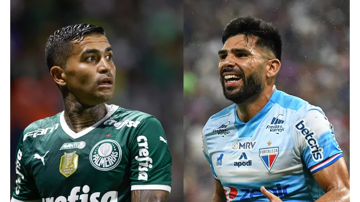 Marcello Zambrana/Kely Pereira/AGIF- Dudu (Palmeiras) e Silvio Romero (Fortaleza).