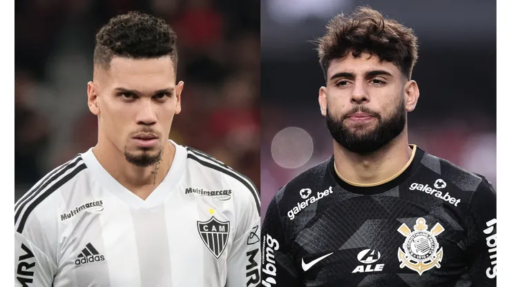 Robson Mafra/Ettore Chiereguini/AGIF- Paulinho (Atlético-MG) e Yuri Alberto (Corinthians).