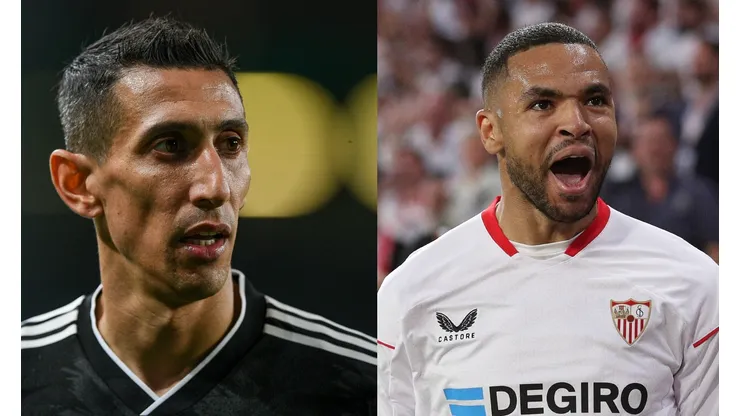 Octavio Passos/Gonzalo Arroyo Moreno/Getty Images- Di Maria (Juventus) e Youssef En-Nesyri (Sevilla).