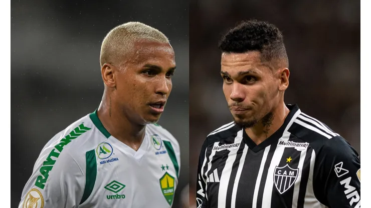 Thiago Ribeiro/Alessandra Torres/AGIF- Deyverson (Cuiabá) e Paulinho (Atlético-MG)