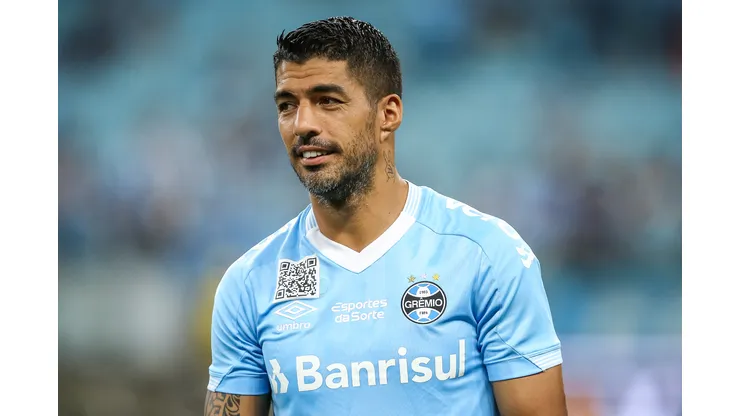 RS - Porto Alegre - 16/03/2023 - COPA DO BRASIL 2023, GREMIO X FERROVIARIO - Luis Suarez jogador do Gremio durante partida contra o Ferroviario no estadio Arena do Gremio pelo campeonato Copa do Brasil 2023. Foto: Pedro H. Tesch/AGIF