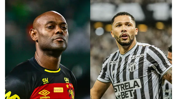 Gabriel Machado/Lucas Emanuel/AGIF- Vagner Love (Sport) e Vitor Gabriel (Ceará)