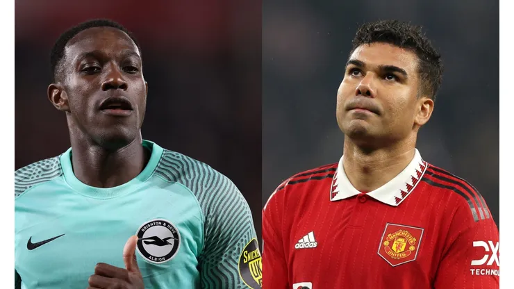 Ryan Pierse/Richard Heathcote/ Getty Images- Welbeck (Brighton) e Casemiro (Manchester United)