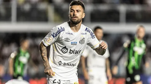 Abner Dourado/AGIF- Lucas Lima, jogador do Santos