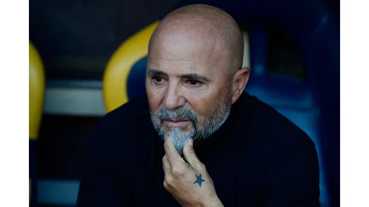 RJ - RIO DE JANEIRO - 30/04/2023 - BRASILEIRO A 2023, FLAMENGO X BOTAFOGO - Jorge Sampaoli tecnico do Flamengo durante partida contra o Botafogo no estadio Maracana pelo campeonato BRASILEIRO A 2023. Foto: Thiago Ribeiro/AGIF