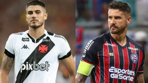 Jorge Rodrigues/Renan Oliveira/AGIF- Pedro Raul (Vasco) e Everaldo (Bahia)