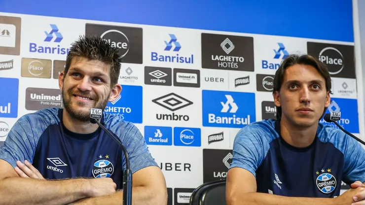 Foto: Flickr Oficial Grêmio FBPA/Lucas Uebel - Kannemann e Geromel