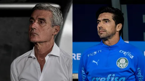 Foto Luís Castro: Thiago Ribeiro/AGIF – Foto Abel Ferreira: Abner Dourado/AGIF – Jornalista compara Castro e Abel