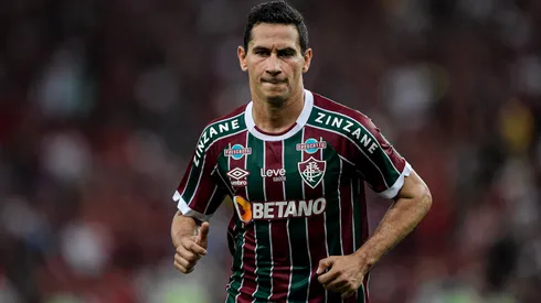 RJ – RIO DE JANEIRO – 01/06/2023 – COPA DO BRASIL 2023, FLAMENGO X FLUMINENSE – PH Ganso jogador do Fluminense durante partida contra o Flamengo no estadio Maracana pelo campeonato Copa do Brasil 2023. Foto: Thiago Ribeiro/AGIF