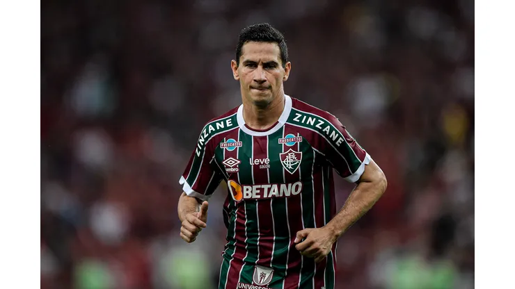 RJ - RIO DE JANEIRO - 01/06/2023 - COPA DO BRASIL 2023, FLAMENGO X FLUMINENSE - PH Ganso jogador do Fluminense durante partida contra o Flamengo no estadio Maracana pelo campeonato Copa do Brasil 2023. Foto: Thiago Ribeiro/AGIF