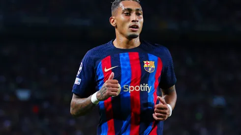 Eric Alonso/Getty Images- Raphinha, atacante do Barcelona