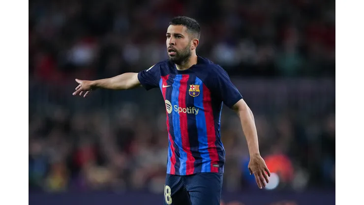 Alex Caparros/Getty Images- Jordi Alba em sua passagem pelo Barcelona