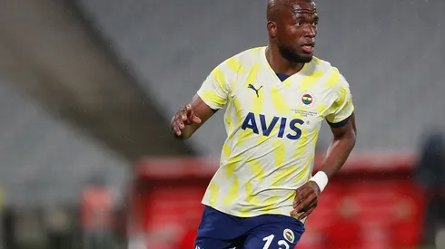 ISTANBUL, TURKEY – APRIL 10: Enner Valencia of Fenerbahce runs in the field during the Super Lig match between Fatih Karagumruk SK and Fenerbahce at on April 10, 2023 in Istanbul, Turkey. (Photo by Eurasia Sport Images/Getty Images)