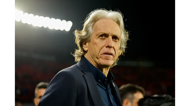 SEVILLE, SPAIN - MARCH 09: head coach Jorge Jesus of Fenerbahce SK looks on prior to the UEFA Europa League round of 16 leg one match between Sevilla FC and Fenerbahce at Estadio Ramon Sanchez Pizjuan on March 9, 2023 in Seville, Spain. (Photo by Manu Reino/DeFodi Images via Getty Images)