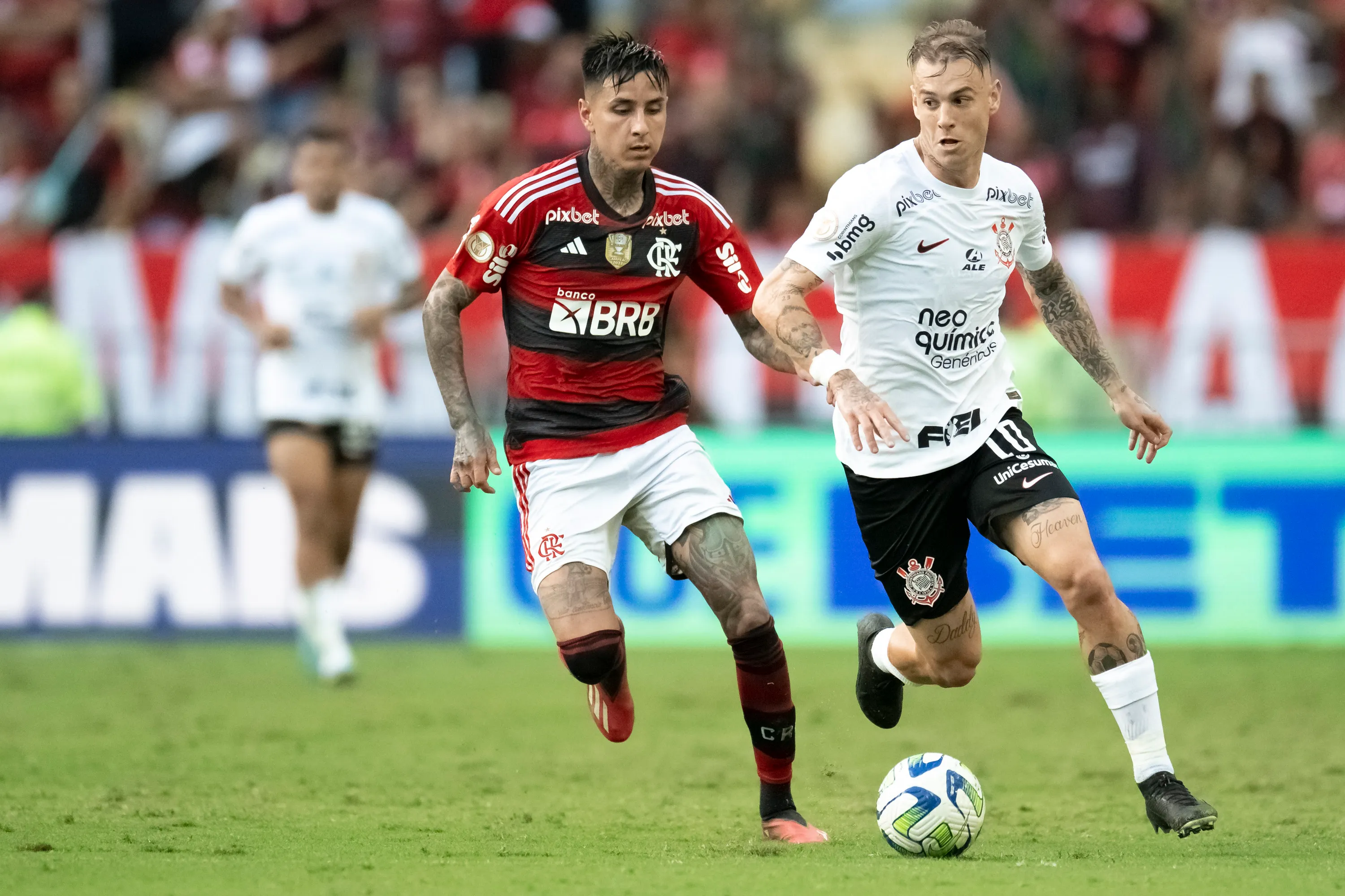 Foto: Jorge Rodrigues/AGIF – Lance da partida entre Flamengo e Corinthians no dia 21/05/2023