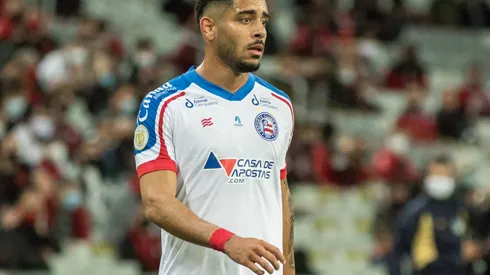 PR - Curitiba - 09/10/2021 - BRASILEIRO A 2021, ATHLETICO-PR X BAHIA - Matheus Bahia jogador do Bahia durante partida contra o Athletico-PR no estadio Arena da Baixada pelo campeonato Brasileiro A 2021. Foto: Robson Mafra/AGIF
